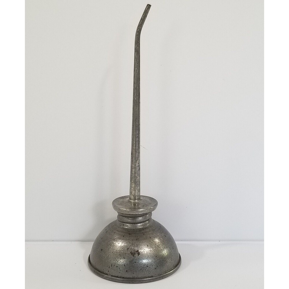 Vintage Unmarked Thumb‑Pump Oiler – Early Mid‑Century Tool